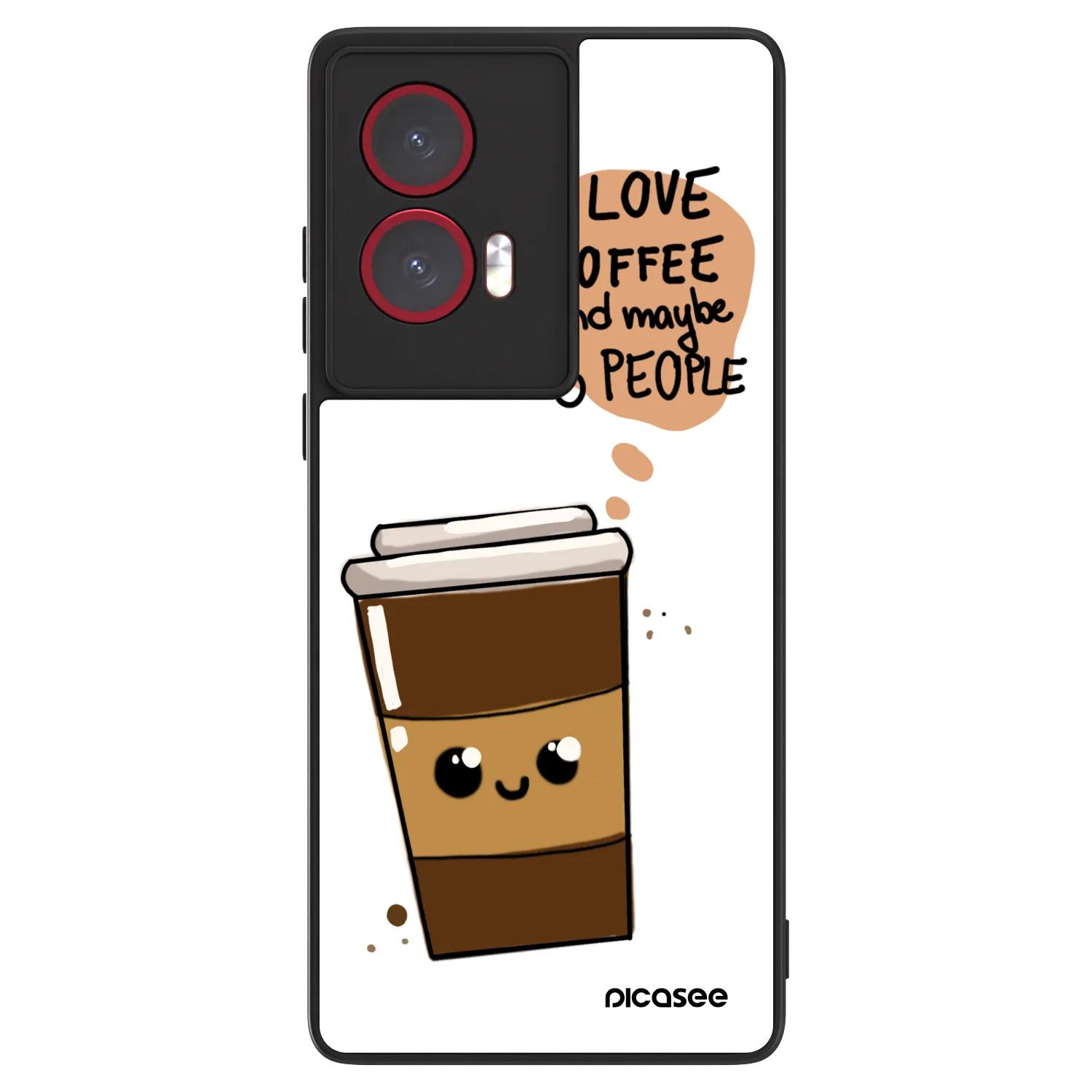 ULTIMATE CASE pro Motorola Edge 50 Fusion - Cute coffee