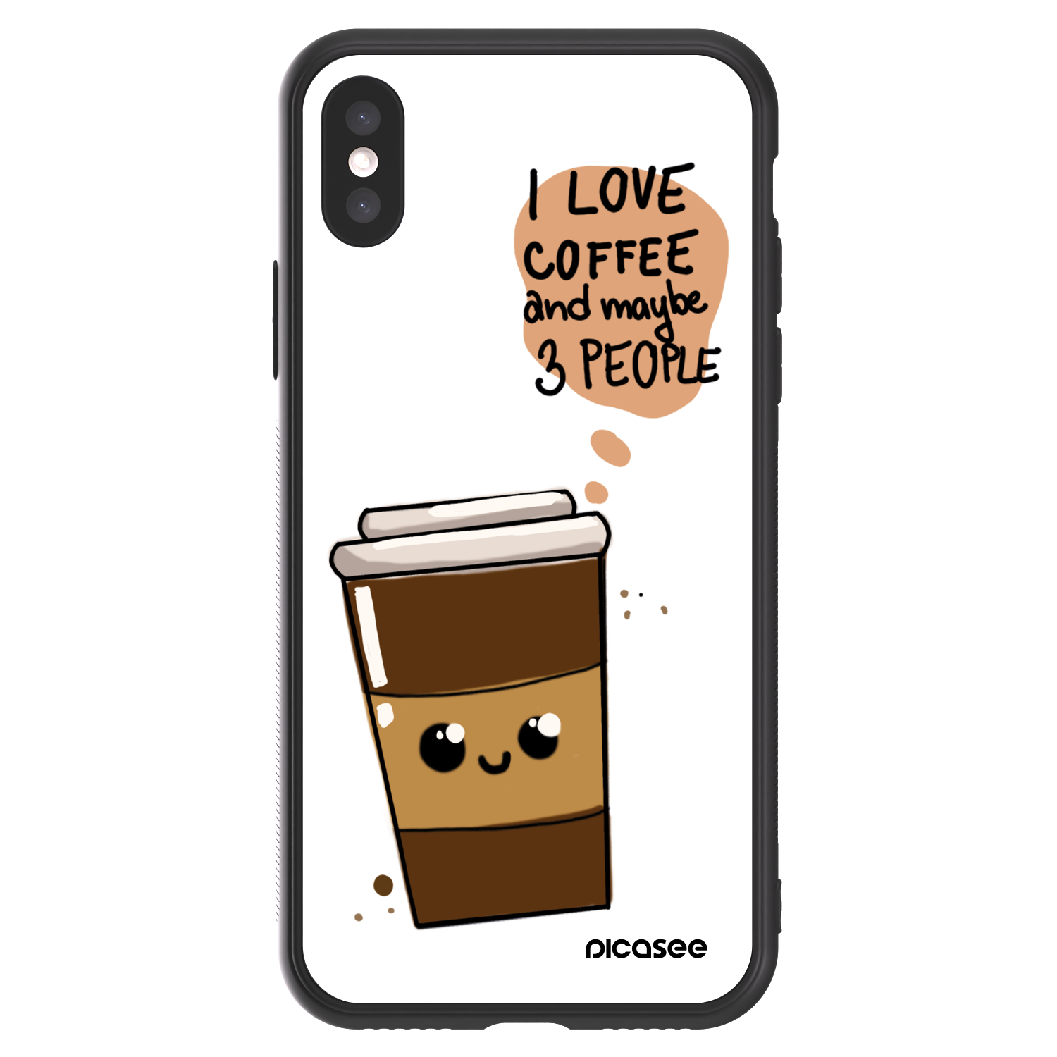Picasee ULTIMATE CASE pro Apple iPhone X/XS - Cute coffee