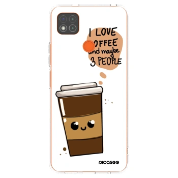 Picasee silikónový prehľadný obal pre Xiaomi Redmi 9C - Cute coffee