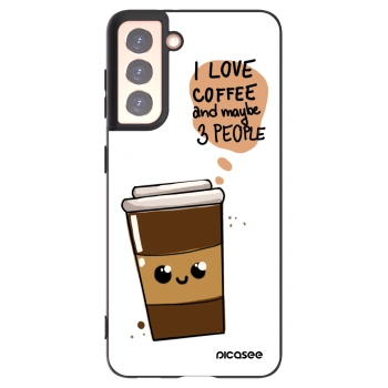 Picasee silikónový čierny obal pre Samsung Galaxy S21 5G G991B - Cute coffee