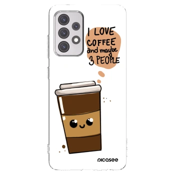 Picasee silikónový prehľadný obal pre Samsung Galaxy A52 5G A525F - Cute coffee