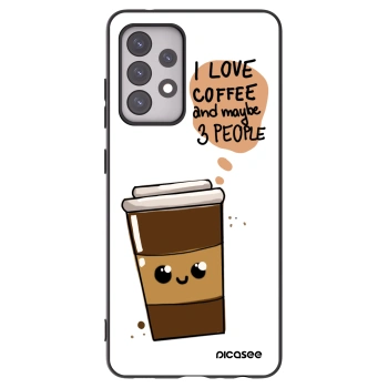 Picasee silikónový čierny obal pre Samsung Galaxy A52 5G A525F - Cute coffee