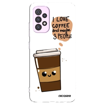 Picasee silikónový prehľadný obal pre Samsung Galaxy A32 5G A326B - Cute coffee