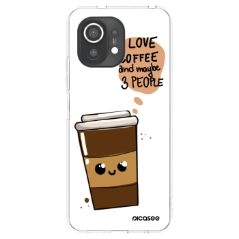 Picasee silikónový prehľadný obal pre Xiaomi Mi 11 - Cute coffee