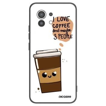 Picasee silikónový čierny obal pre Xiaomi Mi 11 - Cute coffee