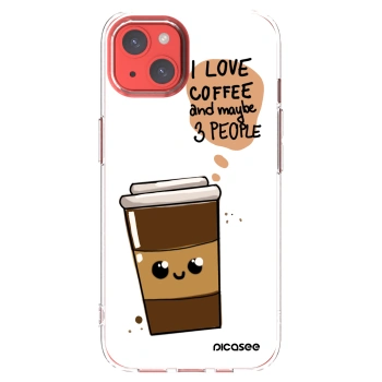 Picasee silikónový prehľadný obal pre Apple iPhone 13 - Cute coffee