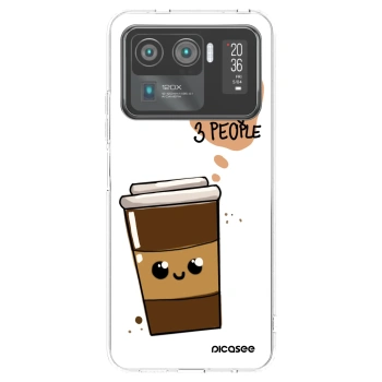 Picasee silikónový prehľadný obal pre Xiaomi Mi 11 Ultra - Cute coffee