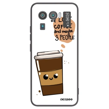 Picasee silikónový čierny obal pre Xiaomi Mi 11 Ultra - Cute coffee