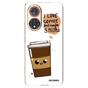 Picasee silikónový prehľadný obal pre Honor 50 5G - Cute coffee