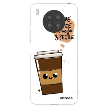 Picasee silikónový prehľadný obal pre Huawei Nova 8i - Cute coffee