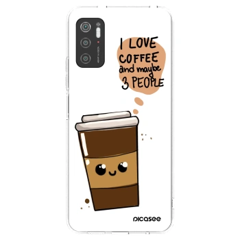 Picasee silikónový prehľadný obal pre Xiaomi Poco M3 Pro 5G - Cute coffee