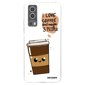Picasee silikónový prehľadný obal pre Vivo Y72 5G - Cute coffee