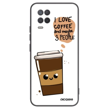 Picasee silikónový čierny obal pre Realme 8 5G - Cute coffee