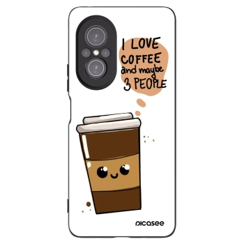 Picasee silikónový čierny obal pre Huawei Nova 9 SE - Cute coffee