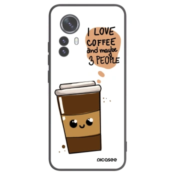 Picasee silikónový čierny obal pre Xiaomi 12 Pro - Cute coffee