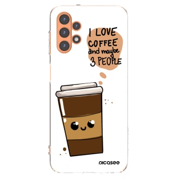 Picasee silikónový prehľadný obal pre Samsung Galaxy A13 4G A135 - Cute coffee