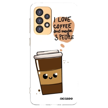 Picasee silikónový prehľadný obal pre Samsung Galaxy A33 5G A336 - Cute coffee