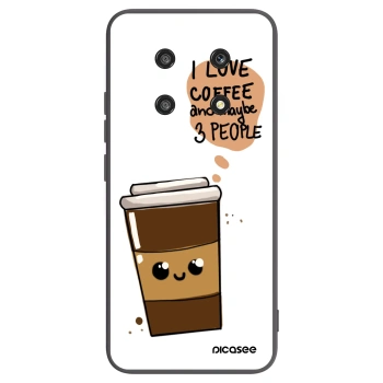 Picasee silikónový čierny obal pre Honor Magic4 Lite 5G - Cute coffee