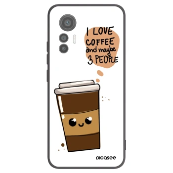 Picasee silikónový čierny obal pre Xiaomi 12 Lite - Cute coffee