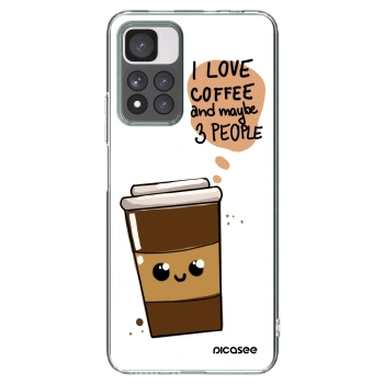 Picasee silikónový prehľadný obal pre Xiaomi Redmi Note 11 Pro+ 5G - Cute coffee