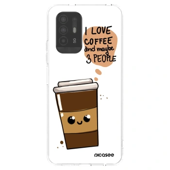Picasee silikónový prehľadný obal pre OPPO A94 5G - Cute coffee