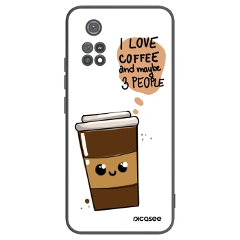Picasee silikónový čierny obal pre Xiaomi Poco M4 Pro - Cute coffee