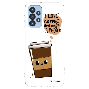 Picasee silikónový prehľadný obal pre Samsung Galaxy A23 A235F 4G - Cute coffee
