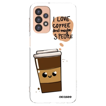Picasee silikónový prehľadný obal pre Samsung Galaxy A23 A236B 5G - Cute coffee