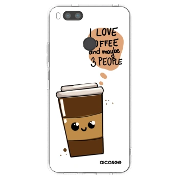 Picasee silikónový prehľadný obal pre Xiaomi Redmi A1 - Cute coffee