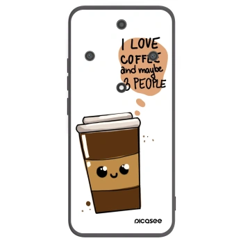 Picasee silikónový čierny obal pre Honor Magic5 Lite 5G - Cute coffee
