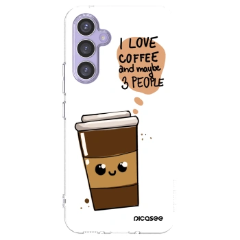 Picasee silikónový prehľadný obal pre Samsung Galaxy A54 5G A546B - Cute coffee