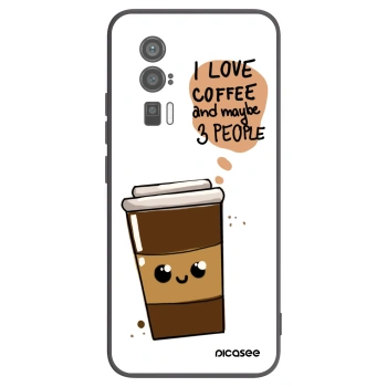 Picasee silikónový čierny obal pre Xiaomi Poco F5 Pro 5G - Cute coffee
