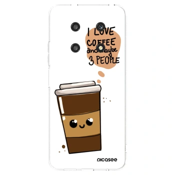 Picasee silikónový prehľadný obal pre Honor Magic4 Lite 5G - Cute coffee