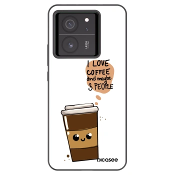 Picasee silikónový čierny obal pre Xiaomi 13T Pro - Cute coffee