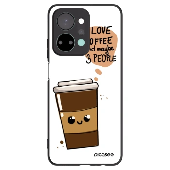 Picasee silikónový čierny obal pre Honor X7a - Cute coffee