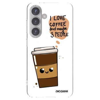 Picasee silikónový prehľadný obal pre Samsung Galaxy S24 S921B 5G - Cute coffee
