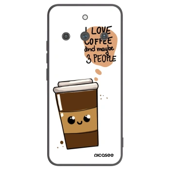 Picasee silikónový čierny obal pre Realme 11 Pro+ - Cute coffee