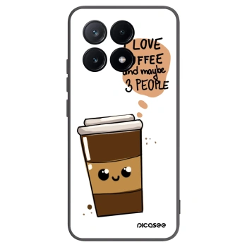 Picasee silikónový čierny obal pre Xiaomi Poco X6 Pro - Cute coffee