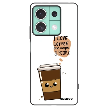 Picasee silikónový čierny obal pre Xiaomi Redmi Note 13 5G - Cute coffee