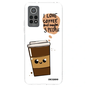 Picasee silikónový prehľadný obal pre Xiaomi Redmi Note 12 Pro 4G - Cute coffee