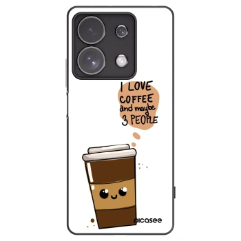 Picasee silikónový čierny obal pre Xiaomi Redmi Note 13 Pro 4G - Cute coffee