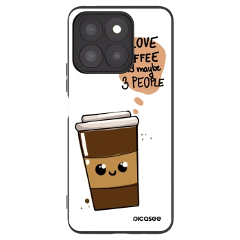 Picasee silikónový čierny obal pre Honor X8b - Cute coffee
