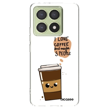 Picasee silikónový prehľadný obal pre Xiaomi 14T - Cute coffee