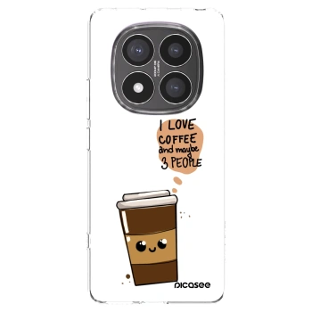 Picasee silikónový prehľadný obal pre Xiaomi Redmi Note 14 Pro+ 5G - Cute coffee