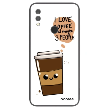 Picasee silikónový čierny obal pre Xiaomi Redmi Note 7 - Cute coffee