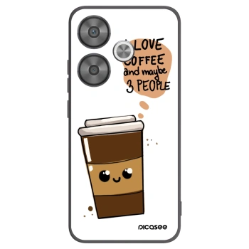 Picasee silikónový čierny obal pre Xiaomi Poco F6 - Cute coffee