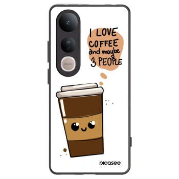 Picasee silikónový čierny obal pre Vivo V50 Lite 5G - Cute coffee