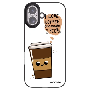 Picasee silikónový čierny obal pre Apple iPhone 17 - Cute coffee