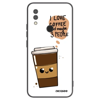 Picasee silikónový čierny obal pre Xiaomi Redmi 7 - Cute coffee