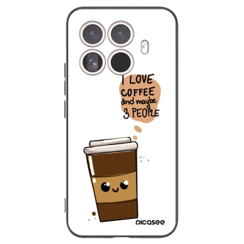 Picasee silikónový čierny obal pre Xiaomi 15T Pro - Cute coffee